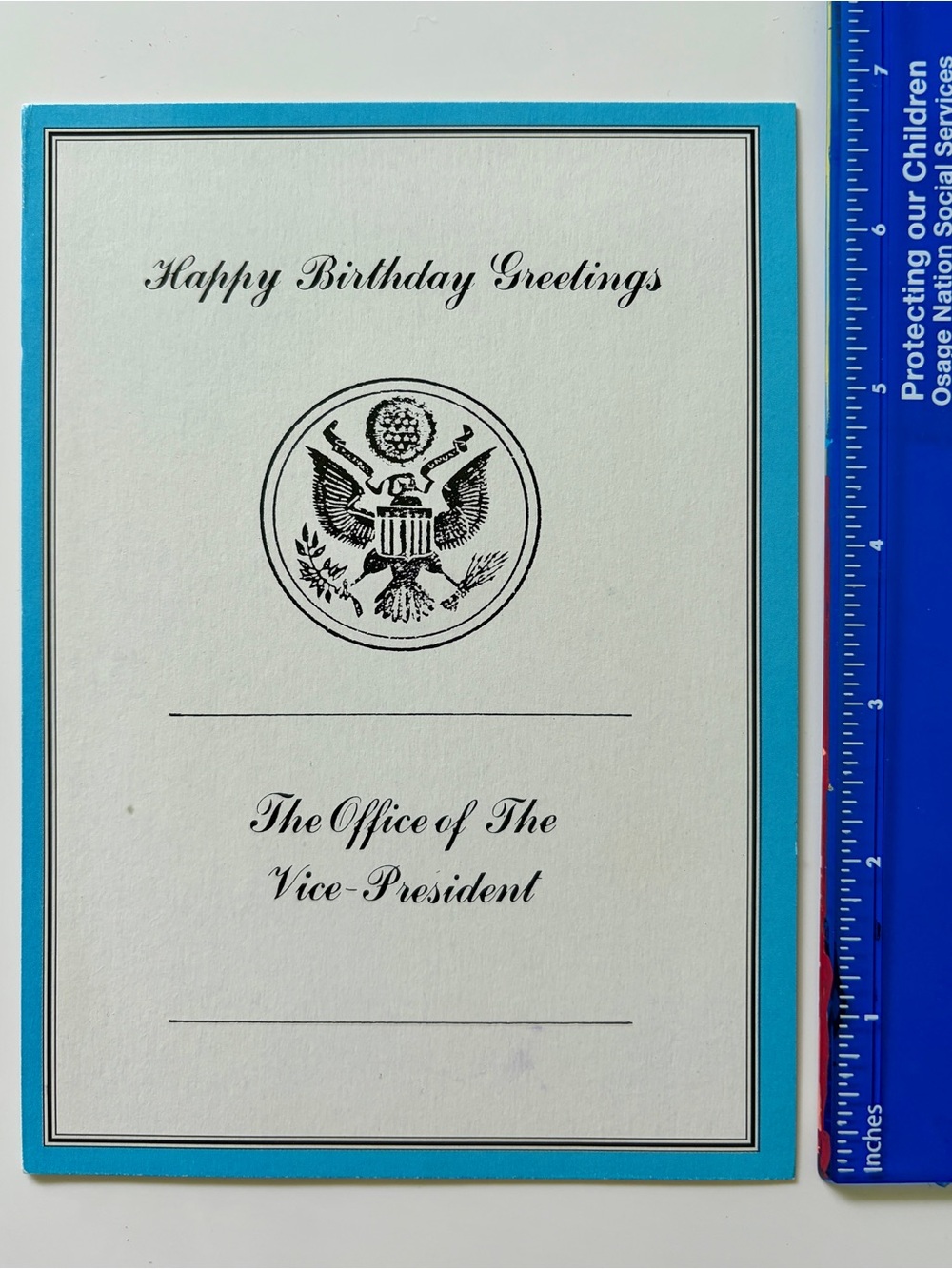 Vintage 1990s Dan Quayle VP Political Satire Humor Greeting Card Unused NOS